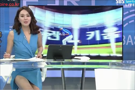 김민아 아나운서 ⓒ SBS SPORTS '베이스볼S' 캡처