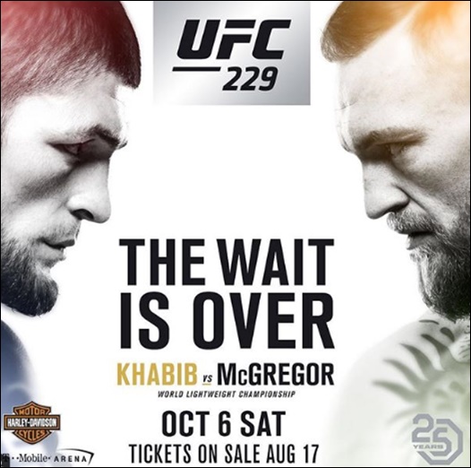 누르마고메도프 vs 맥그리거 맞대결 성사. ⓒ UFC 공식 인스타그램