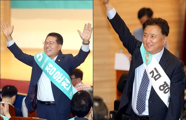 (왼쪽)바른미래당 전당대회 당대표 후보인 정운천 후보,(오른쪽) 김영환 후보.ⓒ데일리안 박항구 기자