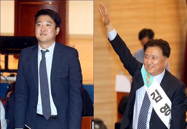 (왼쪽)이준석 바른미래당 당대표 및 최고위원 후보, (오른쪽)김영환 후보.(자료사진)ⓒ데일리안 박항구 기자