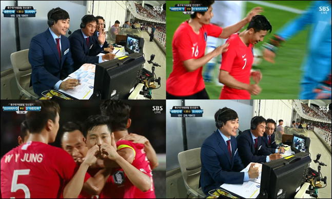 SBS 최용수 위원이 아시안게임부터 A매치 경기중계까지 한국의 6전 전승경기를 해설해 눈길을 모으고 있다. ⓒ SBS