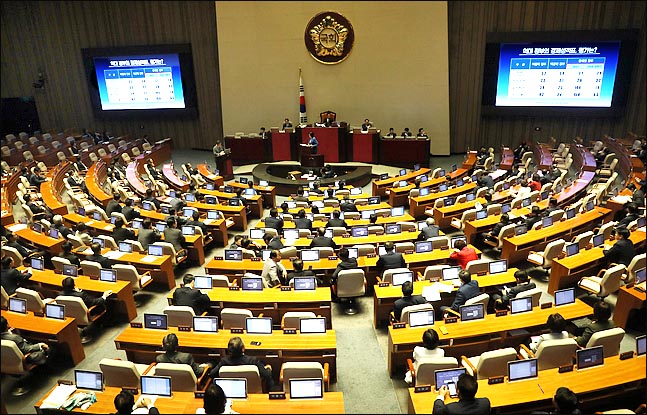 13일 열린 국회 본회의에서 정치에 관한 대정부 질문이 진행되고 있다.  ⓒ데일리안 박항구 기자