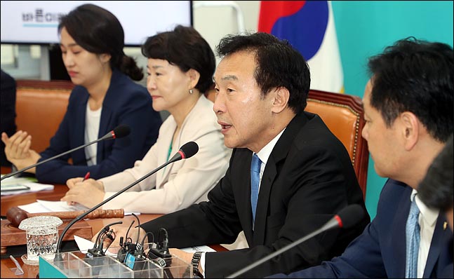 손학규 바른미래당 대표가 21일 오전 국회에서 열린 최고위원회의에서 이야기 하고 있다.(자료사진) ⓒ데일리안 박항구 기자