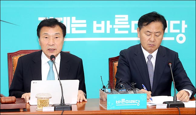 손학규 바른미래당 대표가 17일 오전 국회에서 열린 최고위원회의에서 이야기 하고 있다.(자료사진)ⓒ데일리안 박항구 기자
