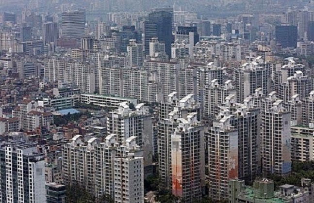 서울은 한 아파트 밀집지역 모습. ⓒ연합뉴스