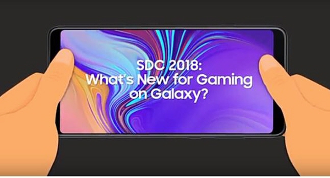 삼성전자가 8일(현지시간) 미국 샌프란시스코 모스콘센터에서 열린 'SDC2018'에서 내년 게임 특화 앱마켓 '갤럭시 스토어'를 공개한다고 밝혔다.ⓒ 삼성전자 