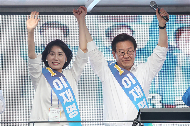 이재명 더불어민주당 경기도지사와 부인 김혜경 씨(자료사진)ⓒ데일리안 홍금표 기자