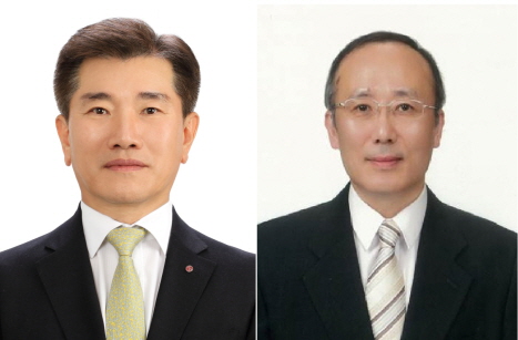 김종현 LG화학 사장(왼쪽)과 한장선 LG화학 부사장.ⓒLG화학