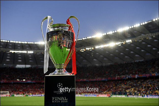 2018 UEFA 챔피언스리그 우승 트로피. ⓒ 게티이미지