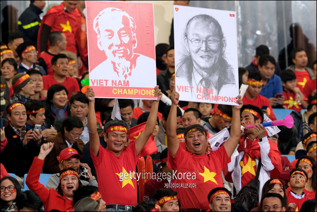 베트남은 스즈키컵 우승으로 광란의 분위기다. ⓒ 게티이미지