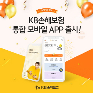 KB손해보험은 3일 다양한 보험 관련 서비스를 하나의 어플리케이션으로 통합해 제공하는 고객 맞춤형 모바일 앱을 출시했다​.ⓒKB손해보험