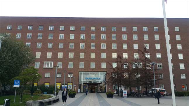 스웨덴 최고의 의과대학인 카롤린스카의 대학병원. 국립 대학의 대학 병원이 각 지역의 보드센트럴을 청괄한다.ⓒ데일리안