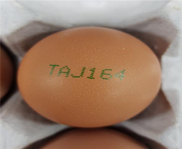 부적합 판정을 받은 전남 강진군 소재 농가에서 생산한 계란 ⓒ농림축산식품부