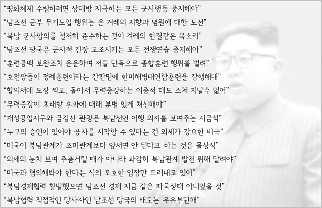 북한 매체의 훈련중단·경제협력 요구발언 (2018년 11월~2019년 2월) ⓒ데일리안