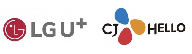 'LGU+(왼쪽)'와 'CJ헬로' 로고. ⓒ 각 사 제공 