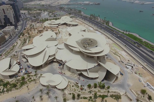 현대건설이 시공한 카타르 국립박물관 모습.ⓒ현대건설
