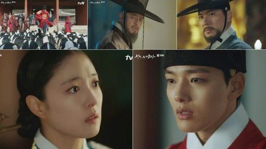 tvN ‘왕이 된 남자’에서 광대 여진구가 이세영에게 정체를 들켰다.ⓒ tvN