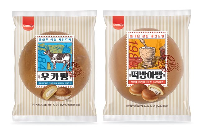 '우카빵·떡방아빵' 제품 이미지. ⓒSPC삼립