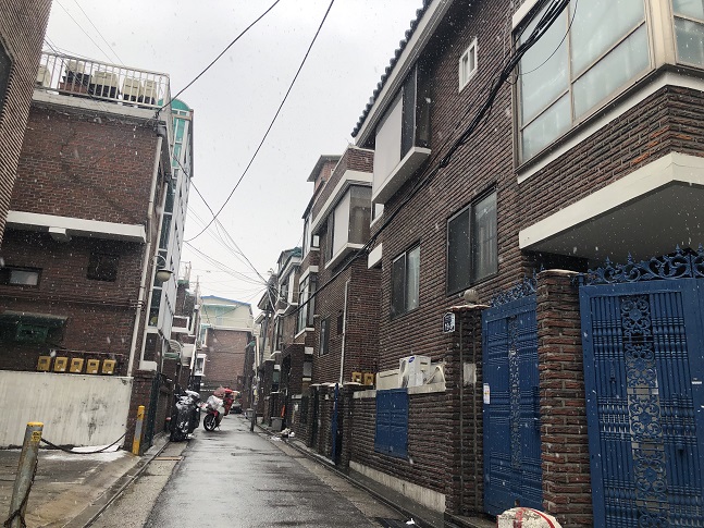 서울 동대문구 일대 대학가 인근 주택가 모습. ⓒ이정윤 기자