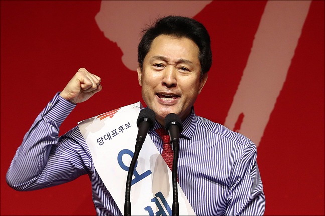 2·27 자유한국당 전당대회에 당대표 후보로 출마한 오세훈 미래비전위원장. ⓒ데일리안 홍금표 기자