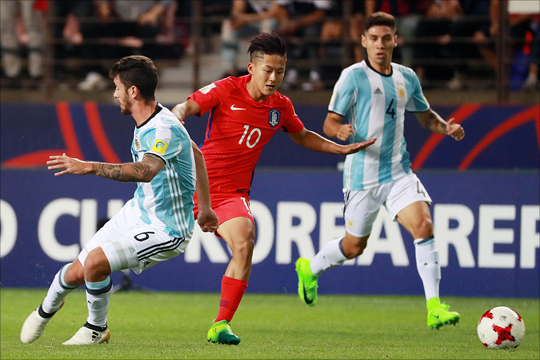 한국은 U-20 월드컵에서 아르헨티나아 두 대회 연속 조별리그에서 맞붙게 됐다. ⓒ 데일리안 홍금표 기자
