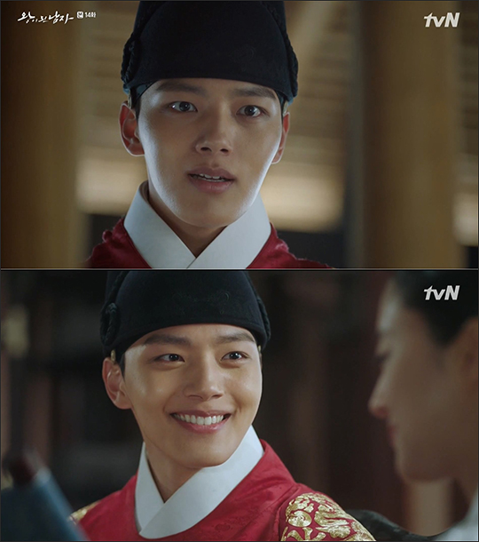 '왕이 된 남자' 여진구를 향한 시청자들의 호평이 이어지고 있다. tvN 방송 캡처.