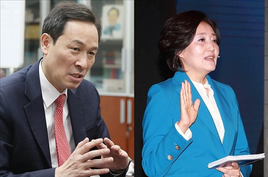 우상호-박영선 더불어민주당 의원(자료사진) ⓒ데일리안