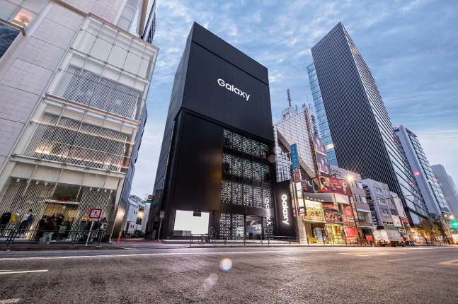 일본 도쿄의 '갤럭시 하라주쿠' 전경.ⓒ 삼성전자 