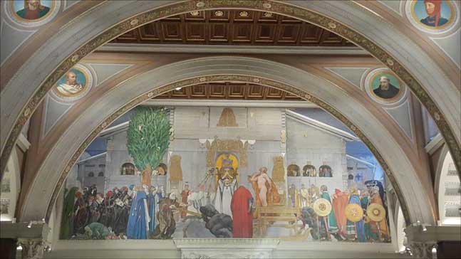 칼 라르손의 대표 작품인 벽화 '동지 희생'. 스톡홀름 국립 미술관에 있다. (사진 = 이석원)