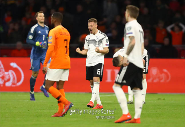 네덜란드 원정서 3-2 승리를 거둔 독일. ⓒ 게티이미지