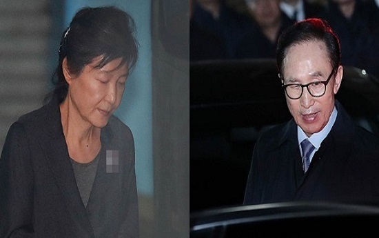 박근혜 전 대통령(왼쪽)과 이명박 전 대통령(자료사진)ⓒ데일리안