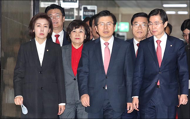 자유한국당 지도부 ⓒ데일리안 박항구 기자