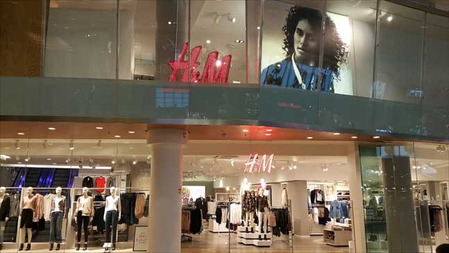 스웨덴 스톡홀름에 있는 H&M 매장.(사진 = 이석원)