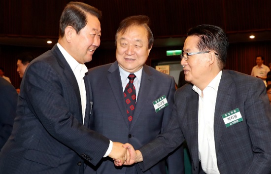 박주선 바른미래당 의원과 정대철 민주평화당 상임고문, 박지원 의원(사진 왼쪽부터, 자료사진) ⓒ데일리안 박항구 기자