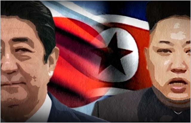 아베신조 일본 총리와 김정은 북한 국무위원장 ⓒ데일리안