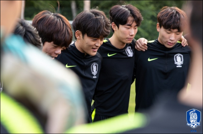 선수들은 박지성의 참관 소식에 크게 기대감을 나타냈다. ⓒ 대한축구협회