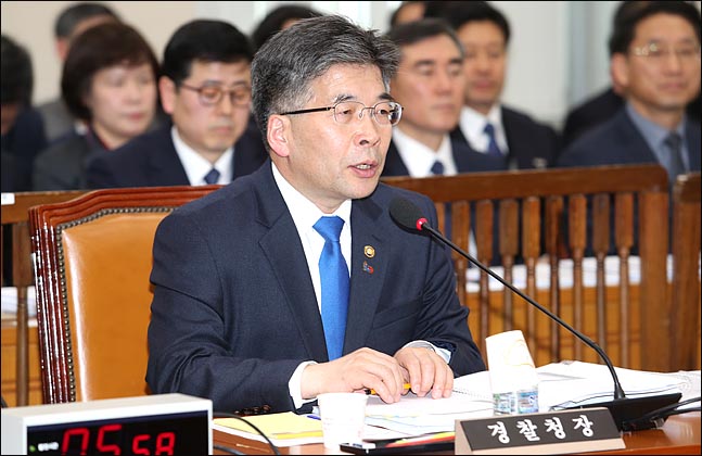민갑룡 경찰청장이 YG엔터테인먼트 관련 의혹에 대해 철저한 수사를 약속했다. ⓒ 데일리안 박항구 기자