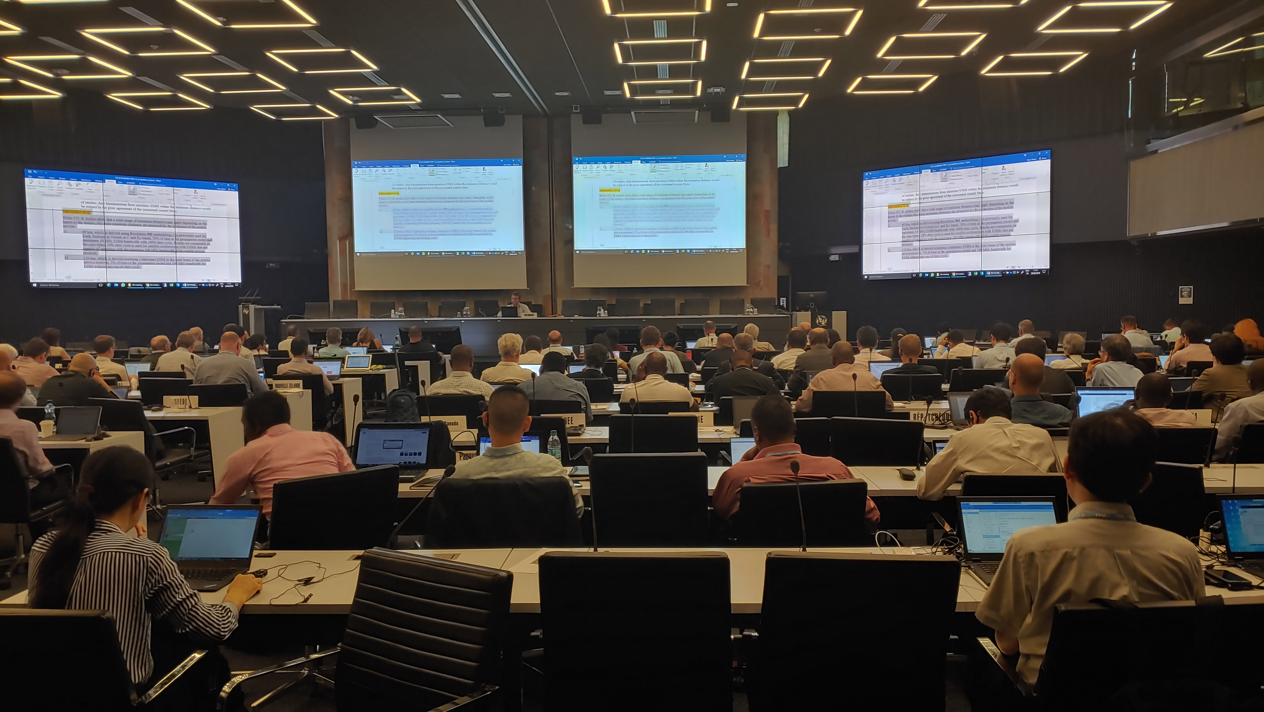 스위스 제네바에서 개최된 국제전기통신연합(ITU) 국제회의 모습.ⓒLG유플러스