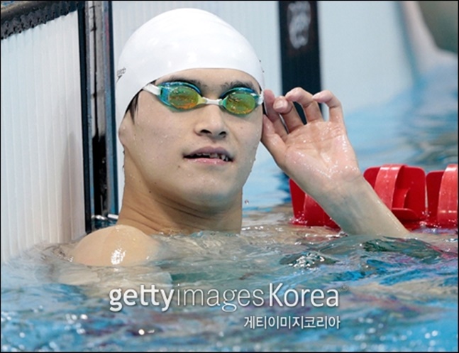 광주세계수영선수권에 참가하는 쑨양. ⓒ 게티이미지 