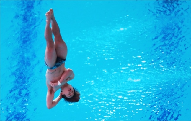 [광주세계수영선수권대회] 우하람이 14일 한국 남자 다이빙 사상 최고의 성적을 올렸다. ⓒ 연합뉴스 