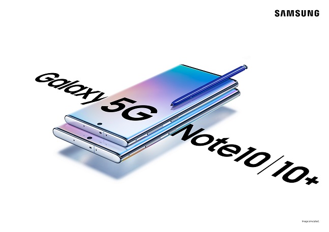 삼성전자 '갤럭시노트10 5G'와 '갤럭시노트10+ 5G'.ⓒ삼성전자