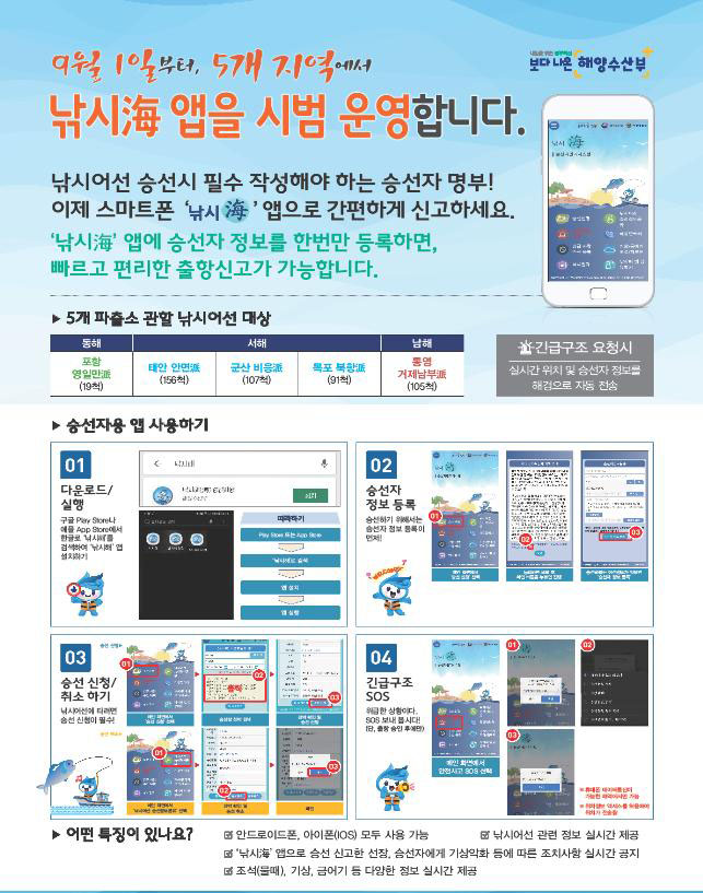 ‘낚시海’ 앱 홍보 포스터 ⓒ해수부
