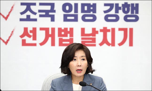 나경원 자유한국당 원내대표 ⓒ데일리안 박항구 기자