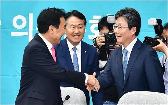손학규 바른미래당 대표와 유승민 의원 ⓒ데일리안 박항구 기자