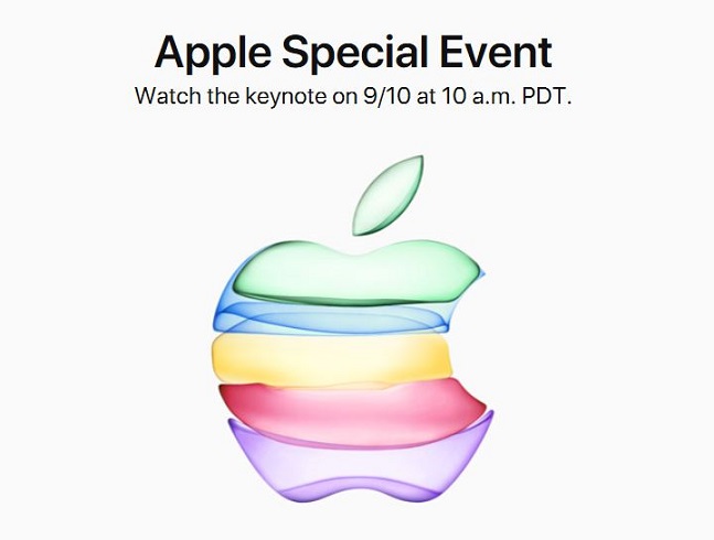 애플이 언론에 발송한 아이폰11 행사 초대장.ⓒ애플