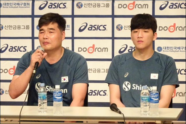 한국 남자배구가 아시아선수권대회 8강 라운드 첫 경기에서 대만을 완파하고 4강 진출 가능성을 높였다. ⓒ 연합뉴스