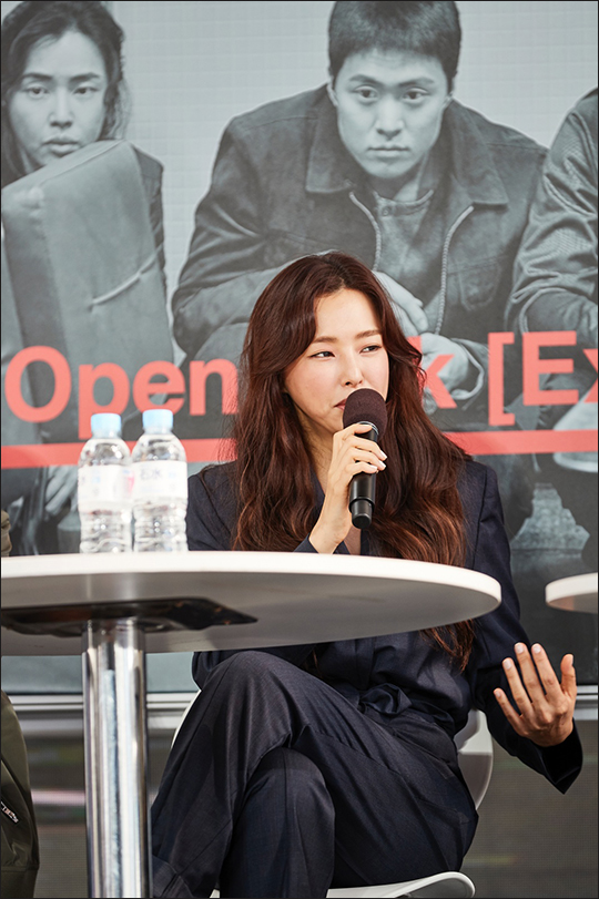 배우 이하늬가 영화 '극한직업' 속 떨리는 볼살에 대해 언급해 웃음을 자아냈다. ⓒ 부산국제영화제