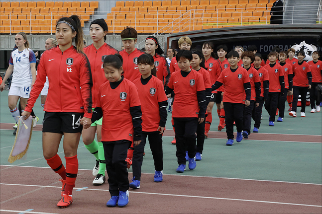 여자축구대표팀도 북한과 운명의 맞대결을 펼치게 됐다. ⓒ 데일리안 홍금표 기자