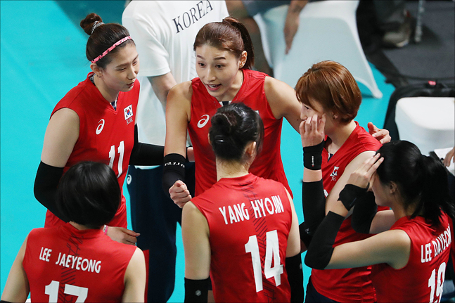 한국 여자배구가  2020 도쿄올림픽 아시아 여자배구 예선전서 카자흐스탄, 이란, 인도네시아를 만난다. ⓒ 데일리안 홍금표 기자