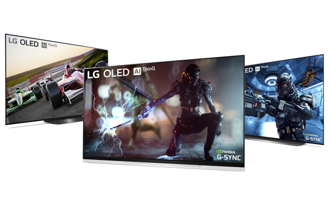 엔비디아의 '지싱크 호환' 기능을 적용한 2019년형 LG 올레드 TV.ⓒLG전자